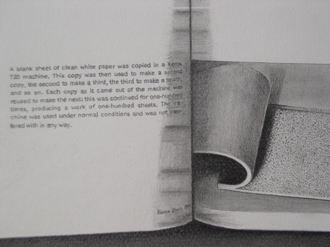 graphite drawing book photocopy by Molly Springfield