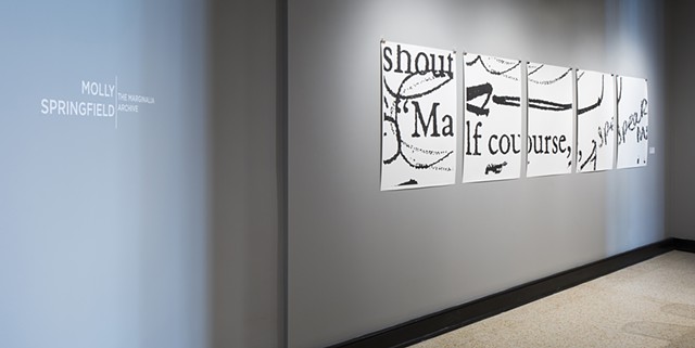 Molly Springfield text drawing photocopy marginalia