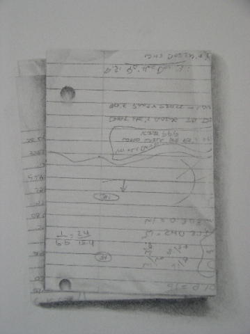 graphite drawing note by Molly Springfield