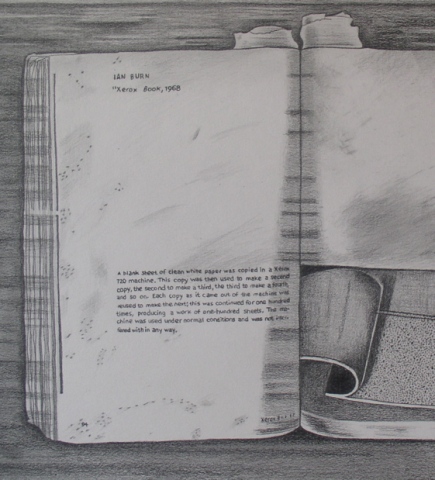 graphite drawing book photocopy by Molly Springfield
