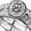 Pei's Engagement and Wedding Ring