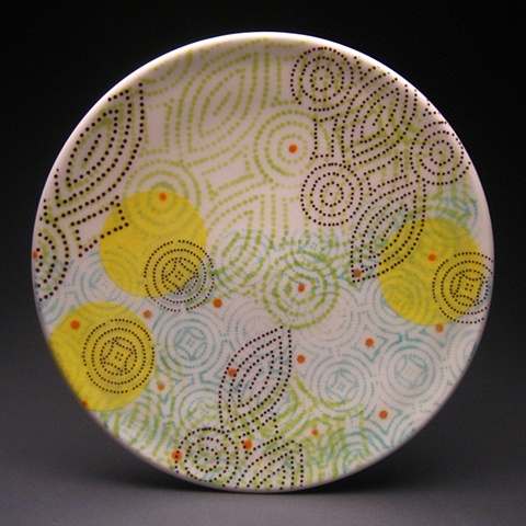 Meredith Host Ceramics Porcelain DotDotDash Salad Plate