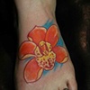 Foot Flower Tattoo