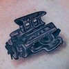 Chevy Motor Tattoo