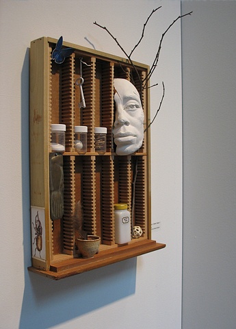 Assemblage/Constructed mixed media: Fragments of a Future Dream I: Exodus, by sculptor Rivkah Walton
