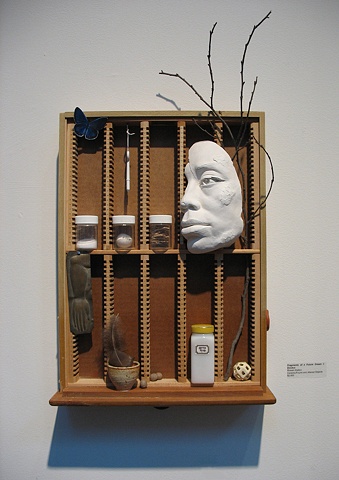 Assemblage/Constructed mixed media: Fragments of a Future Dream I: Exodus, by sculptor Rivkah Walton