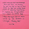sample of hand-written submission 
from the Anti-Valentines Day Party edition