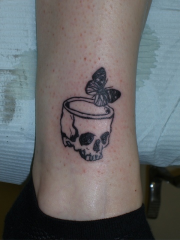 skull butterfly
