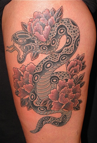 kiku snake amp peony kiku snake amp peony