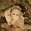 Leather sculpted mask