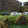 Farm House Foundation and Caravans, Hamrgardar, Iceland
