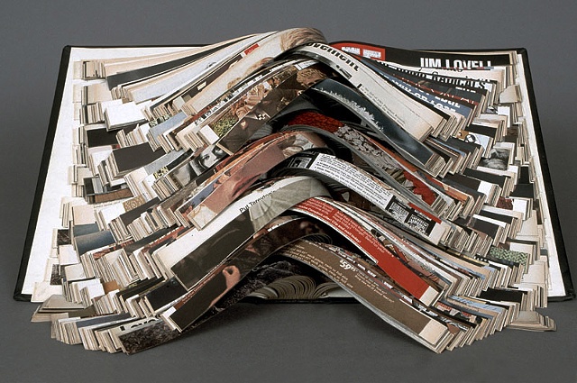 altered, alter, altered book, altered bookwork, bookworks, unique, one of a kind, cut paper, facebook, political art, installation