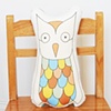 printed owl pillow