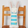 printed bunny pillow