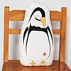 printed penguin pillow