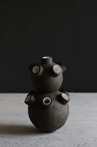 Erica Prince ceramic vase flowers dutch tulip art design Brooklyn artist ceramicist