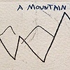 "mountain range and a sea"