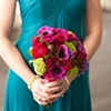 Bridesmaid  bouquet with anemones