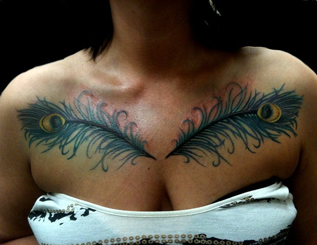 Tattoo Chest Feathers | crimson empire tattoo Tattoo Chest Feathers | crimson empire tattoo