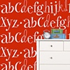 Alphabet wallpaper (Red)