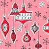 Vintage Xmas Ornaments Pink