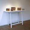 Installation shot of paint chip cubes