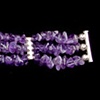 040 Amethyst and Sterling Choker