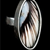 049 Sterling Silver and Shell Ring