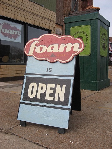 Foam 'A' frame.