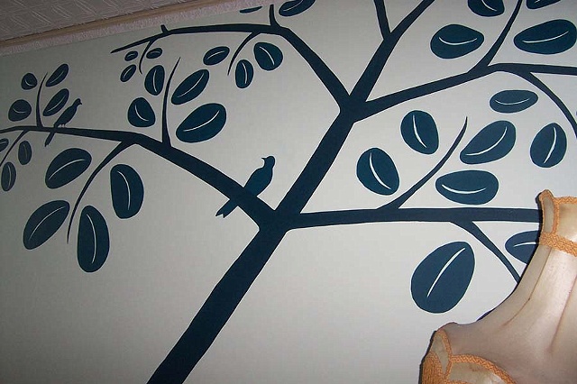 Bedroom tree.