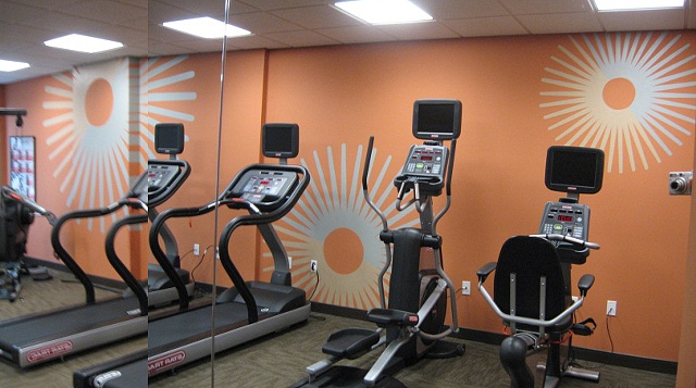 Nine North St Louis workout room.