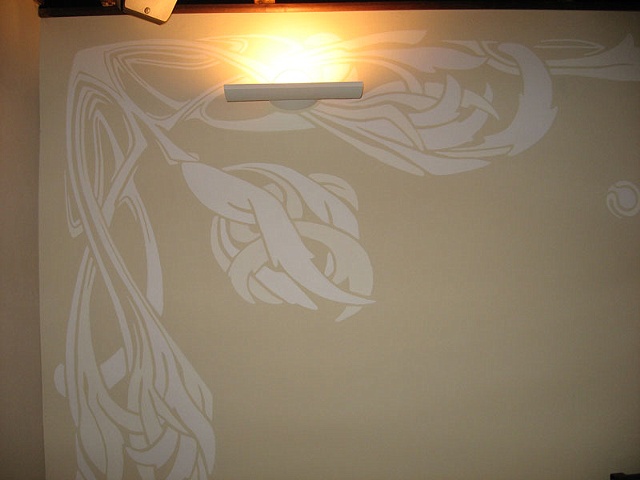 Detail of art nouveau motif.