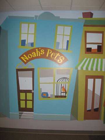 Main Sreet-scape paint by the design deli