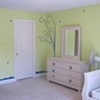 Tree in ball bedroom.