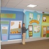 Church 'Main street' mural.