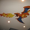 Pokeman bedroom ceiling.