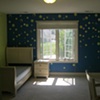 Hanging ball design gold/blue/green. Designed by our gifted 12 year old client!