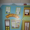 Detail of church 'Main street' mural.