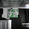 Nightclub "Lotus" large mural over DJ booth.
