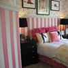 Pink stripes.