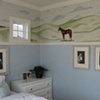 Horse landscape bedroom.