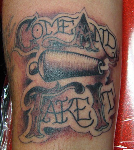 saints and scholars tattoos come and take it saints and scholars tattoos come and take it