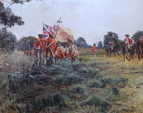 Marcus Pierno, Battle of Brooklyn, 22nd Regiment of Foot, Gen. Francis Smith, Gen.William Howe, Staten Island