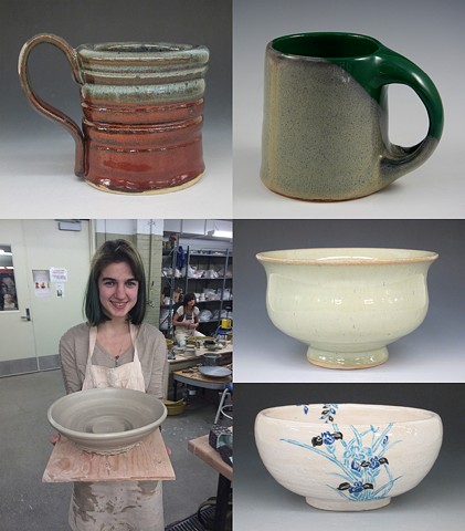 KCSF 220-Ceramics 1
Projects 3 and 4: Cups and Bowls / Wheel Throwing