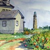 North Tower, Twin Lights from Keeper's House