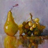 Pear with Grapes