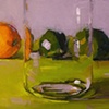 Limes behind Glass