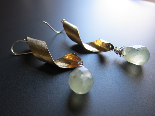 Spiral + Green Rutilated Quartz