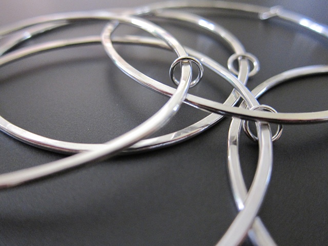 sterling, sterling silver, argentium, elements, circle, okay, hoop, bangle
