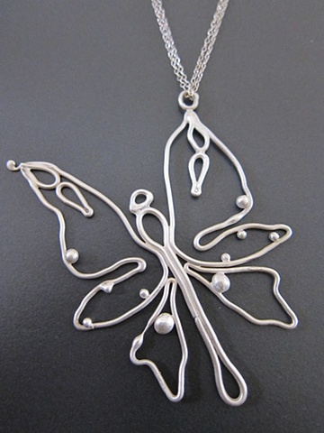 sterling, sterling silver, argentium, butterfly, botany